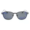 POLAROID PLD6119GCSKJ1 Unisex ristkülikukujulised päikeseprillid - hallid polariseeritud läätsed, must raam, 53 mm