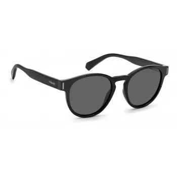 Polaroid PLD6175S807M9 Unisex Ristkülikukujulised Päikeseprillid - Must Raam, Hall Polariseeritud Lääts 51mm