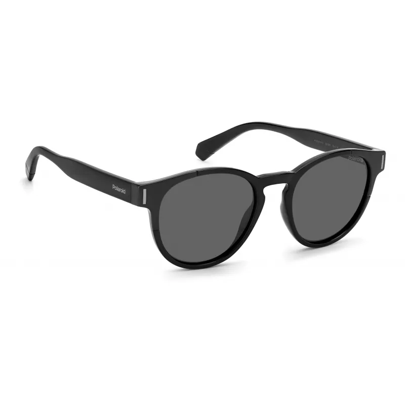 Polaroid PLD6175S807M9 Unisex Ristkülikukujulised Päikeseprillid - Must Raam, Hall Polariseeritud Lääts 51mm