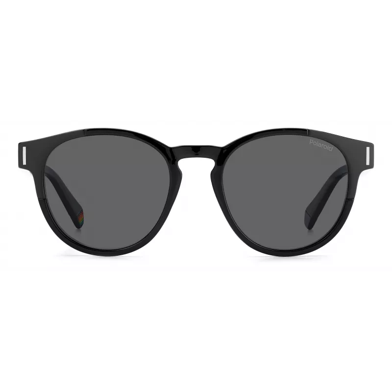 Polaroid PLD6175S807M9 Unisex Ristkülikukujulised Päikeseprillid - Must Raam, Hall Polariseeritud Lääts 51mm