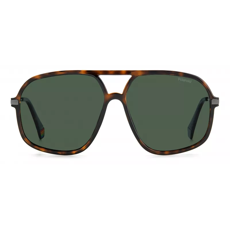 Polaroid PLD6182/S Unisex Päikeseprillid - Havana Kilpkonnakarp Raam, Pruun Polariseeritud Lääts, 59mm