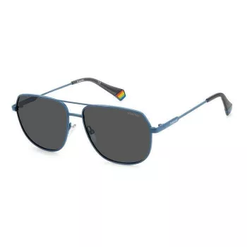 Polaroid PLD6195SXFLLF Unisex Rectangular Sunglasses - Polarized UV400 58mm