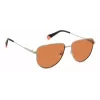 Polaroid PLD6196SX2M8F Unisex Square Sunglasses - Havana Frame, Brown Polarized TAC Lenses, 56mm