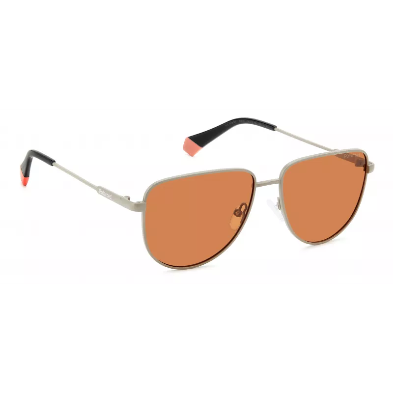 Polaroid PLD6196SX2M8F Unisex Square Sunglasses - Havana Frame, Brown Polarized TAC Lenses, 56mm