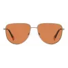 Polaroid PLD6196SX2M8F Unisex Square Sunglasses - Havana Frame, Brown Polarized TAC Lenses, 56mm