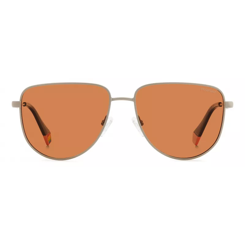 Polaroid PLD6196SX2M8F Unisex Square Sunglasses - Havana Frame, Brown Polarized TAC Lenses, 56mm