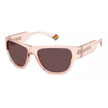 Polaroid PLD6197S Päikeseprillid Unisex Havana Raam Roheline Polariseeritud Lääts 55mm