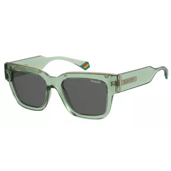 POLAROID PLD6198SXMC1E Unisex Square Sunglasses Havana 52mm