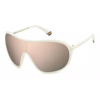 POLAROID PLD6216SVK6 Unisex Ristkülikukujulised Päikeseprillid - Tumehall Propionaatraam, Hallid Polariseeritud Polükarbonaat Läätsed, UV400 Kaitse