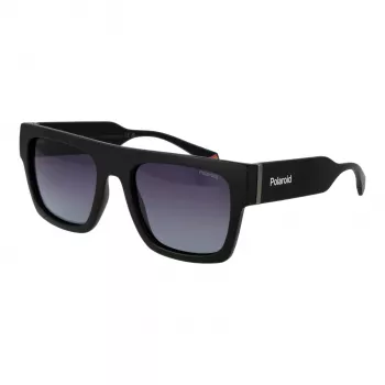 POLAROID PLD6224SX5400 Unisex Päikeseprillid Havana Ruudukujuline Raam Hallid Polariseeritud Läätsed 54/20/140 mm