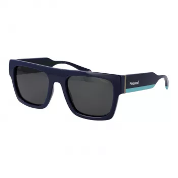 Polaroid PLD6224SX54PJ Unisex Päikeseprillid - Must raam, hall polariseeritud lääts 54mm