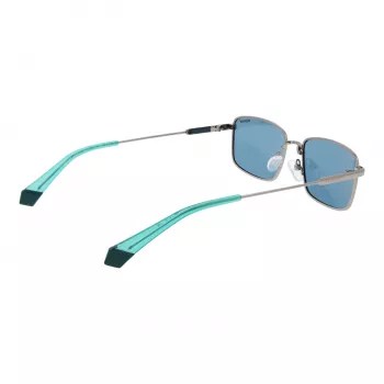 Polaroid PLD6227SX566L Unisex Päikeseprillid Havana Ruudukujulise Raamiga Roheliste Polariseeritud Läätsedega 56mm