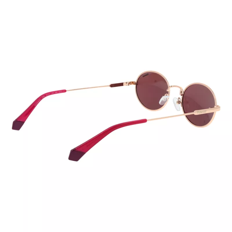 Polaroid PLD6228SX53LT Unisex Ristkülikukujulised Päikeseprillid - Havana Raam, Pruun Polariseeritud Lääts - 53mm