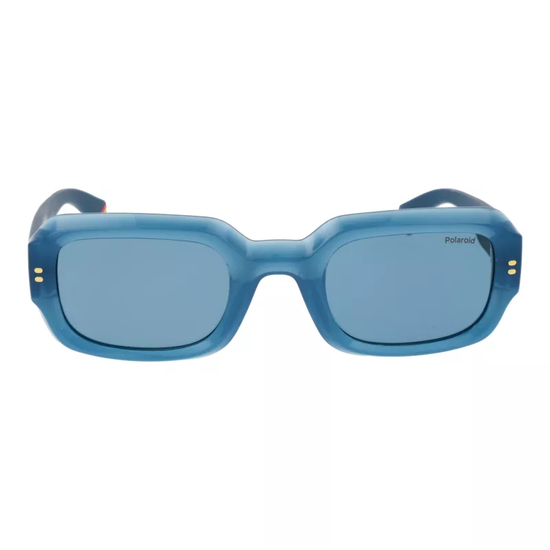 Polaroid PLD6239SX51MV Unisex Ristkülikukujulised Päikeseprillid - Must Raam, Hall Lääts 51mm