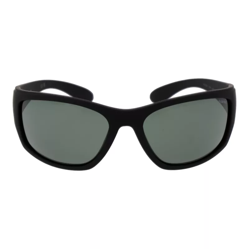 Polaroid PLD7005S63YYV Unisex Ristkülikukujulised Päikeseprillid - Must Raam, Hall Lääts 63mm