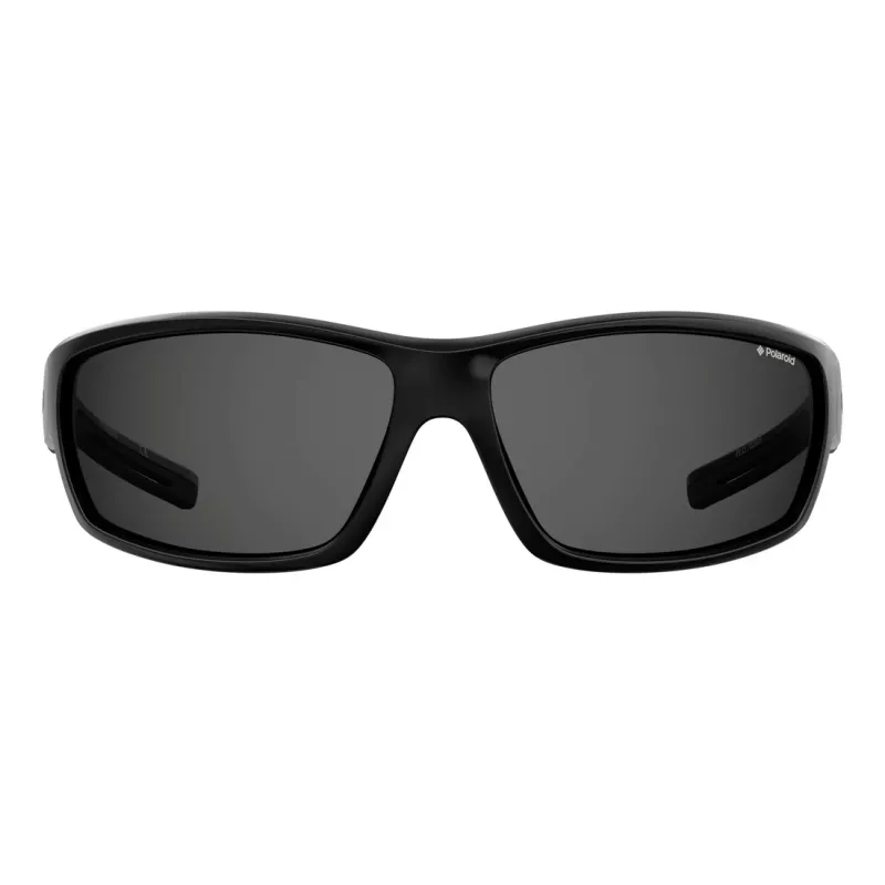 POLAROID PLD7029S807 Unisex Sport Päikeseprillid - Polariseeritud Hallid Läätsed - Must Raam