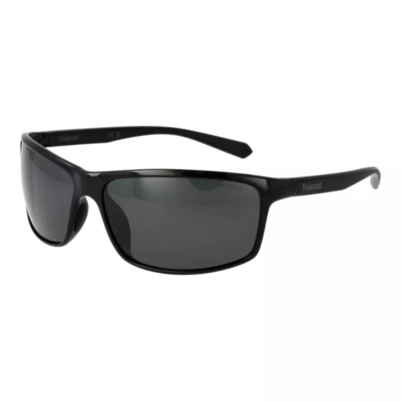 Polaroid PLD7036S63807 Unisex Rectangular Sunglasses - Black Frame Grey Lens