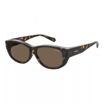 Polaroid PLD9020S086 Unisex Päikeseprillid Havana Ruudukujuline Plastikraam Pruun Polariseeritud Lääts