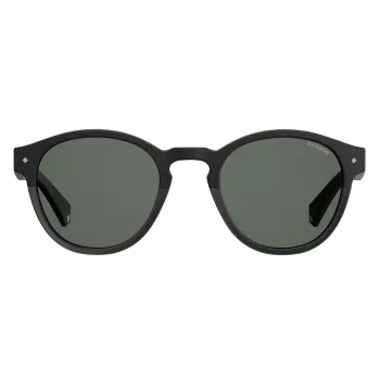 POLAROID Unisex PLD6042S807M9 Päikeseprillid - Nelinurkne täisraamiga plastikraam polariseeritud hallide läätsedega - UV400 kaitse - 49 mm läätse laius