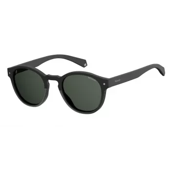 POLAROID Unisex PLD6042S807M9 Päikeseprillid - Nelinurkne täisraamiga plastikraam polariseeritud hallide läätsedega - UV400 kaitse - 49 mm läätse laius