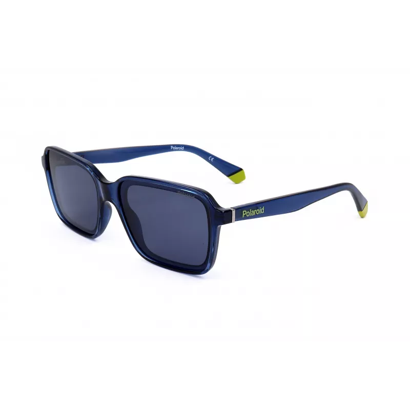 POLAROID Unisex PLD6161SPJP Ristkülikukujulised Polariseeritud Päikeseprillid - Must Raam Hall Lääts 58mm