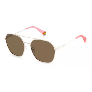 POLAROID Unisex PLD6172S10ASP Päikeseprillid - Must raam, hallid läätsed, 57 mm