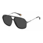 POLAROID Unisex PLD6182SKB7M9 Ristkülikukujulised Päikeseprillid Must/Hall 59mm