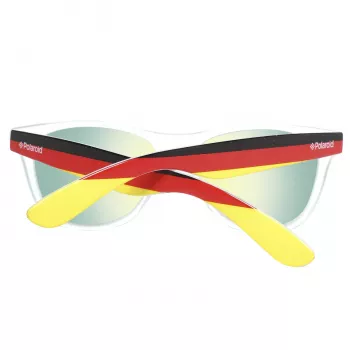 Polaroid Unisex Päikeseprillid S8443-CWY - Klassikaline kandiline raam, polariseeritud hallid läätsed, 55 mm