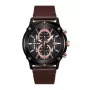 Police meeste kronograafkell R1451324001 - 46mm roostevabast terasest korpus, sinine sihverplaat, pruun nahkrihm