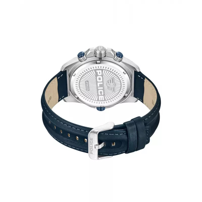 POLICE meeste PEWJF0022503 kvartskell analoog 46mm roostevaba teras must nahkrihm