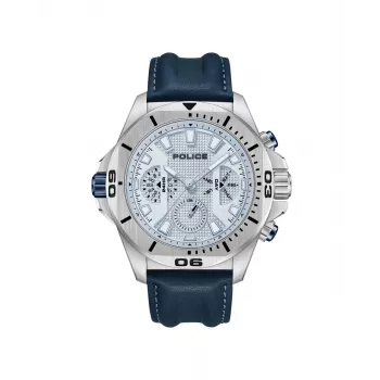 POLICE meeste PEWJF0022503 kvartskell analoog 46mm roostevaba teras must nahkrihm