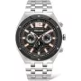 POLICE meeste kvartskell P15995JSTU61M 46mm roostevabast terasest gunmetal hall