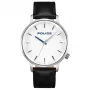 Police Men's Quartz Analog Wristwatch PL.15923JS-04 42mm Stainless Steel Case Blue Dial Brown Leather Strap