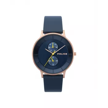 Police meeste kvarts-analoogkell R1451293002 42mm musta numbrilaud ja nahkrihm