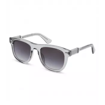 POLICE Men's Rectangular Sunglasses SPLL87M5203GU Havana Acetate Frame Green Polycarbonate Lenses 52mm