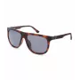 POLICE Meeste SPLN33V59878P Ristkülikukujulised Polariseeritud Päikeseprillid - Havana atsetaatraam, pruun lääts, 59mm