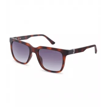 POLICE Meeste SPLN34M540878 Päikeseprillid Havana atsetaatraamiga, pruunid läätsed, 54 mm