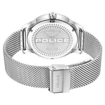 POLICE meeste käekell PEWJG0005204 44,3mm kvarts analoog roostevaba teras must sihverplaat nahkrihm