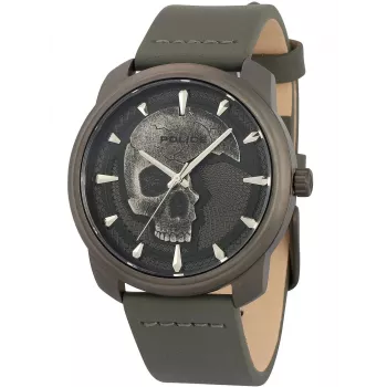 Police meeste käekell PL15714JSU61A 44mm sinise numbrilaud ja nahast rihmaga