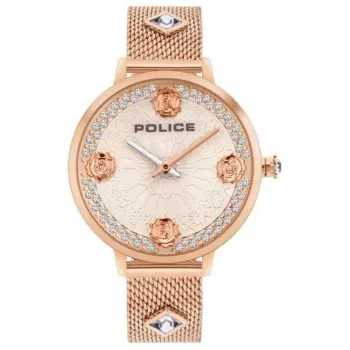 POLICE meeste käekell PL16031MSR32 Blaze 36mm roosakuldne roostevaba teras pruun nahk
