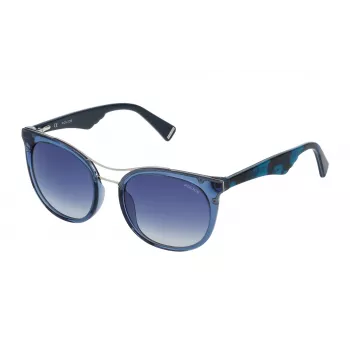 Police SPL758520955 Naiste Päikeseprillid Havana atsetaatraamiga, pruunid läätsed, 52 mm