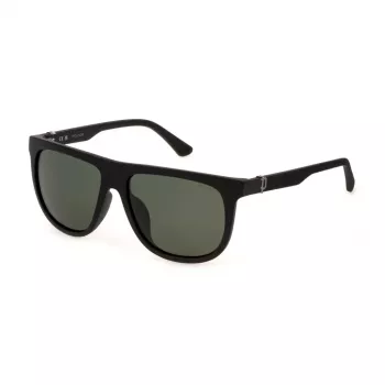 POLICE SPLN33E59U28P meeste päikeseprillid, Havana pruun raam, sinised polariseeritud läätsed, 59 mm