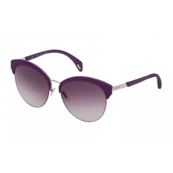 POLICE Naiste Päikeseprillid SPL6195608FF Havana atsetaatraam, pruunid polükarbonaat läätsed, 56mm
