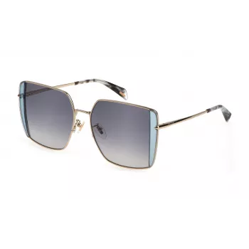 POLICE naiste päikeseprillid SPLL37-560594 - atsetaatraam, UV400 kaitse, 56 mm lääts