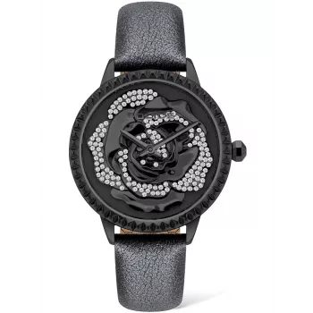 Police naiste käekell PL16073BSB-02 34mm kvarts analoog roostevaba teras nahk must