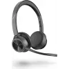 Poly Voyager 4320 UC juhtmevaba Bluetooth-kõrvaklapp BT700 USB-C-adapteriga, kõrvapealne, kahe mikrofoni mürasummutus, 24h kõneaeg, must