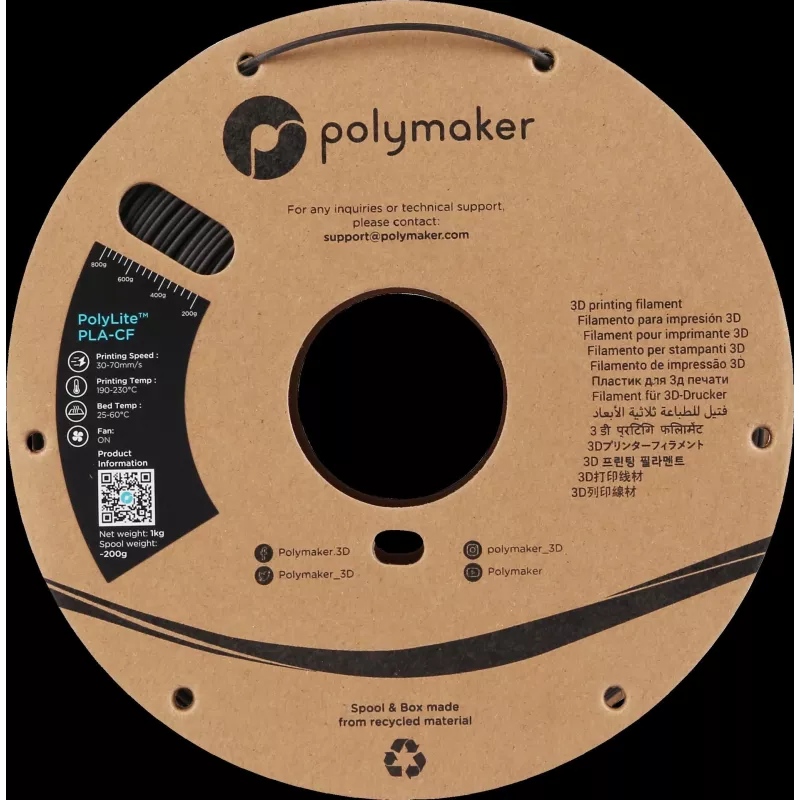 Polymaker PA10001 PLA filament 1,75 mm 1 kg must