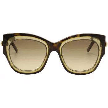 POMELLATO Naiste Päikeseprillid PM0008S-001 - Must atsetaatraam, hall lääts, 52mm