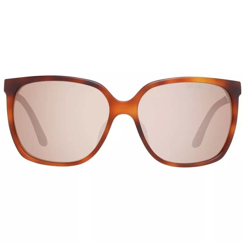 Porsche Design P8589-60E Naiste Päikeseprillid - Gunmetal Hall, Ruudukujuline Raam, UV400 Kaitse