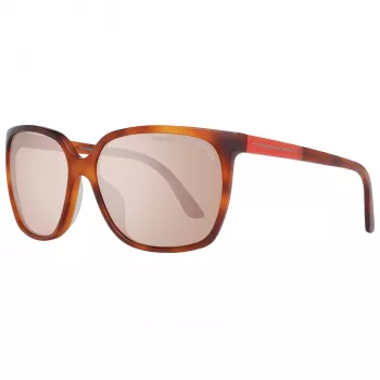 Porsche Design P8589-60E Naiste Päikeseprillid - Gunmetal Hall, Ruudukujuline Raam, UV400 Kaitse